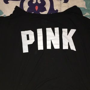 PINK VS black long sleeve shirt